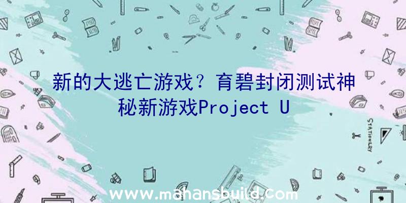 新的大逃亡游戏？育碧封闭测试神秘新游戏Project